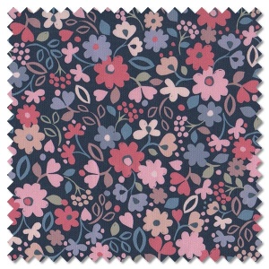 Grandma's Quilts - ditzy floral on dark blue (per 1/4 metre)