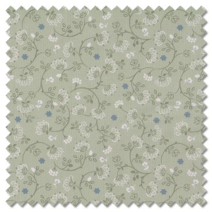 Grandma's Quilts - flower chains on green (per 1/4 metre)