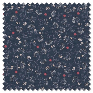 Grandma's Quilts - flower chains on dark blue (per 1/4 metre)