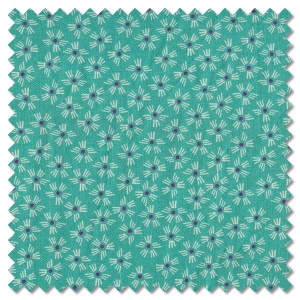 Henna - dash flower turquoise (per 1/4 metre)