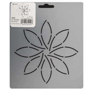 HH29 Pinwheel block quilting stencil 5 inch