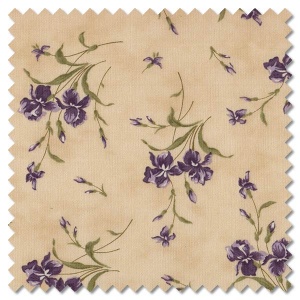 Iris & Ivy - small iris ivory (per 1/4 metre)