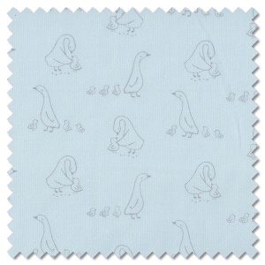Little Ducklings - duck walk blue (per 1/4 metre)