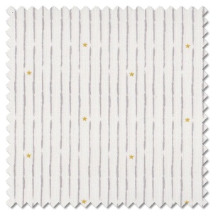 Little Ducklings - broken star stripe white (per 1/4 metre)