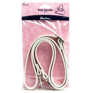 Hemline adjustable bag strap - white