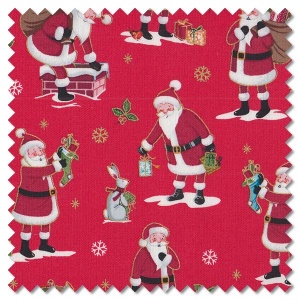 Merry Christmas - Santa red (per 1/4 metre)