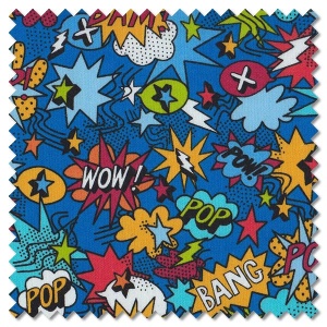 Monster Mash - pow blue (per 1/4 metre)