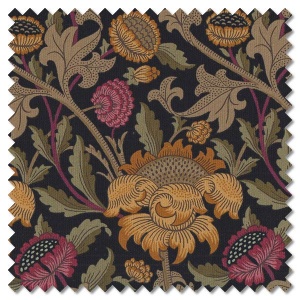 Morris Meadow - wey damask black (per 1/4 metre)