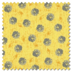 Mellow Yellow - mini daisies yellow (per 1/4 metre)