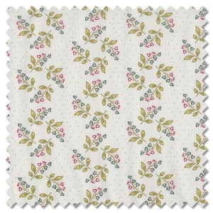 New Vintage - lily of the valley cream (per 1/4 metre)
