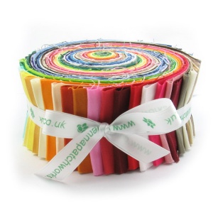 Plain patchwork fabric large 45 strip roll