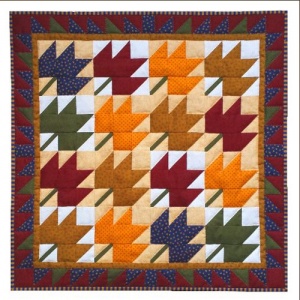 Leaves wall quilt kit (22'' x 22'')