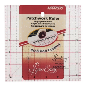 Sew Easy quilting ruler - 6.5in x 6.5in square