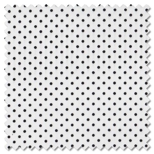 Spot On - WX black spot on white (per 1/4 metre)