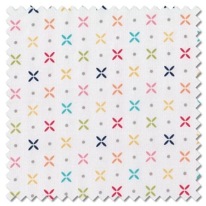Simply Delightful - orange peel off white (per 1/4 metre)