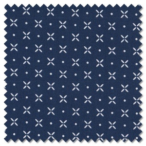 Simply Delightful - orange peel nautical blue (per 1/4 metre)