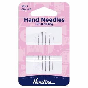 Self threading needles - size 4-8