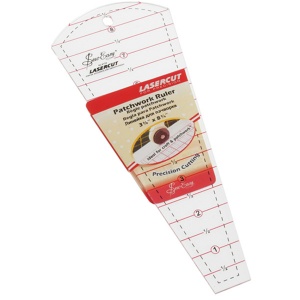 Dresden plate ruler - 8 inch x 3.5 inch