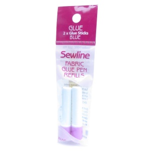 Sewline fabric glue pen refills - blue