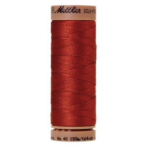 1074 - Brick Mettler Silk Finish 40 quilting thread 150m