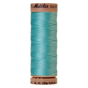 2792 - Blue curacao Mettler Silk Finish 40 quilting thread 150m