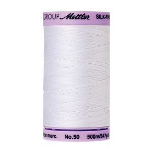2000 - White Mettler Silk-Finish Cotton 50 500m