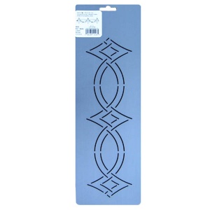 SN23 Cable/border quilting stencil 3.25 inch