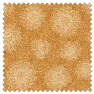 Sunflowers - sunflowers mono bright yellow (per 1/4 metre)