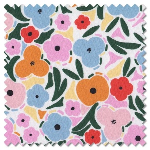 Weekend Away - flowers multi (per 1/4 metre)