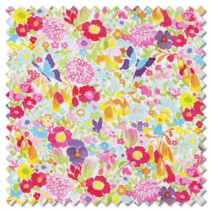 Whimsy Wonderland - flutterby garden rainbow (per 1/4 metre)