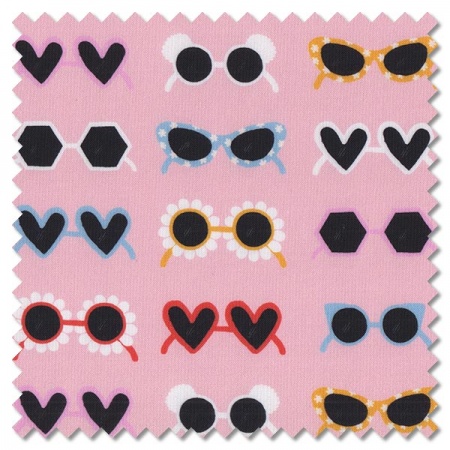Weekend Away - sunglasses pink (per 1/4 metre)