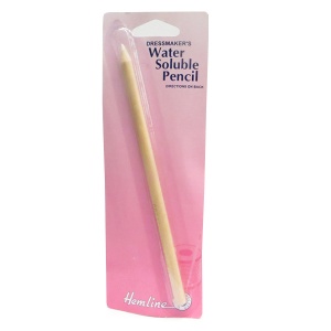 White water soluble fabric marking pencil